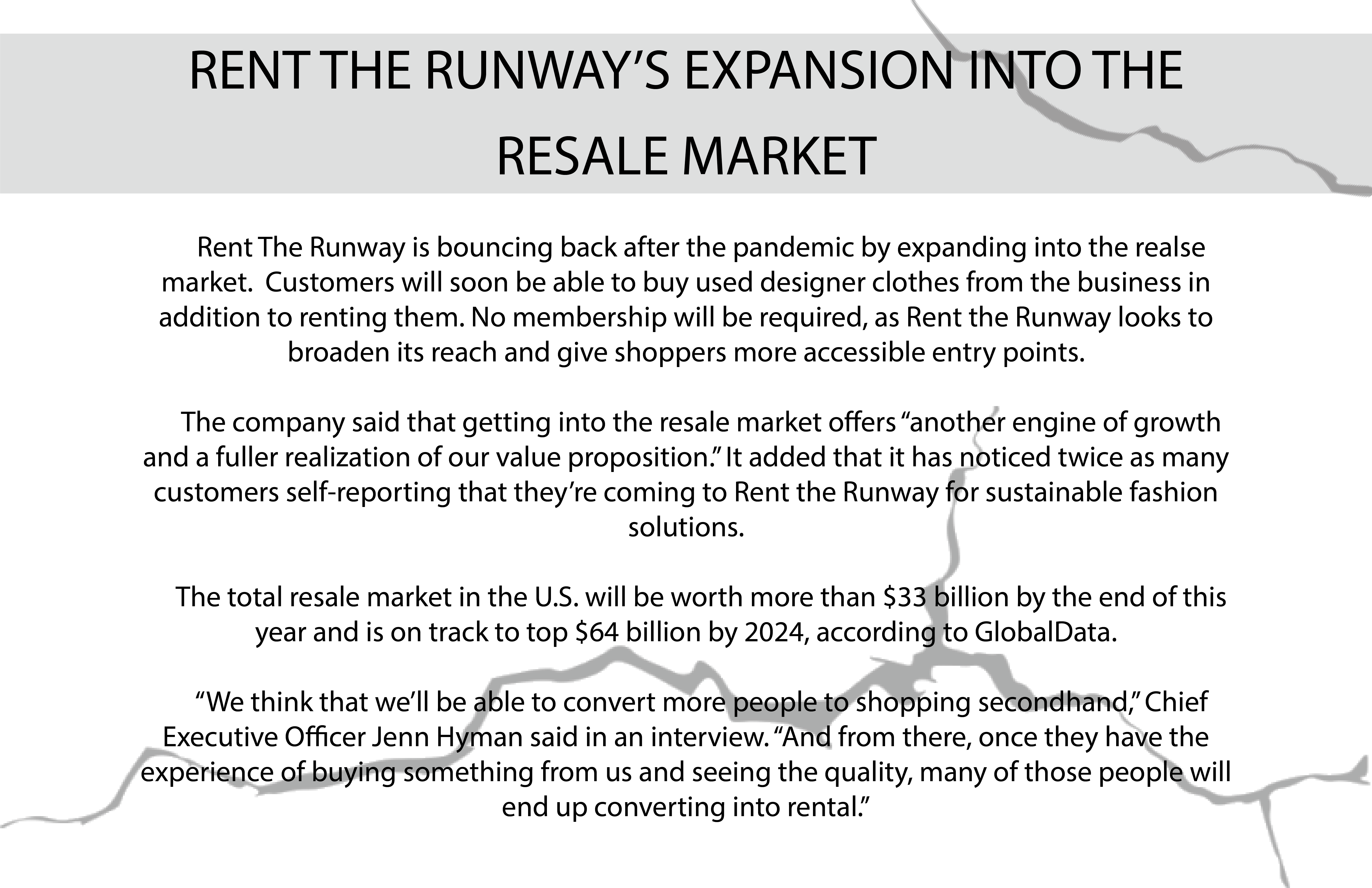 Fashion Scholarship Fund — RTR Expansion Into Resale