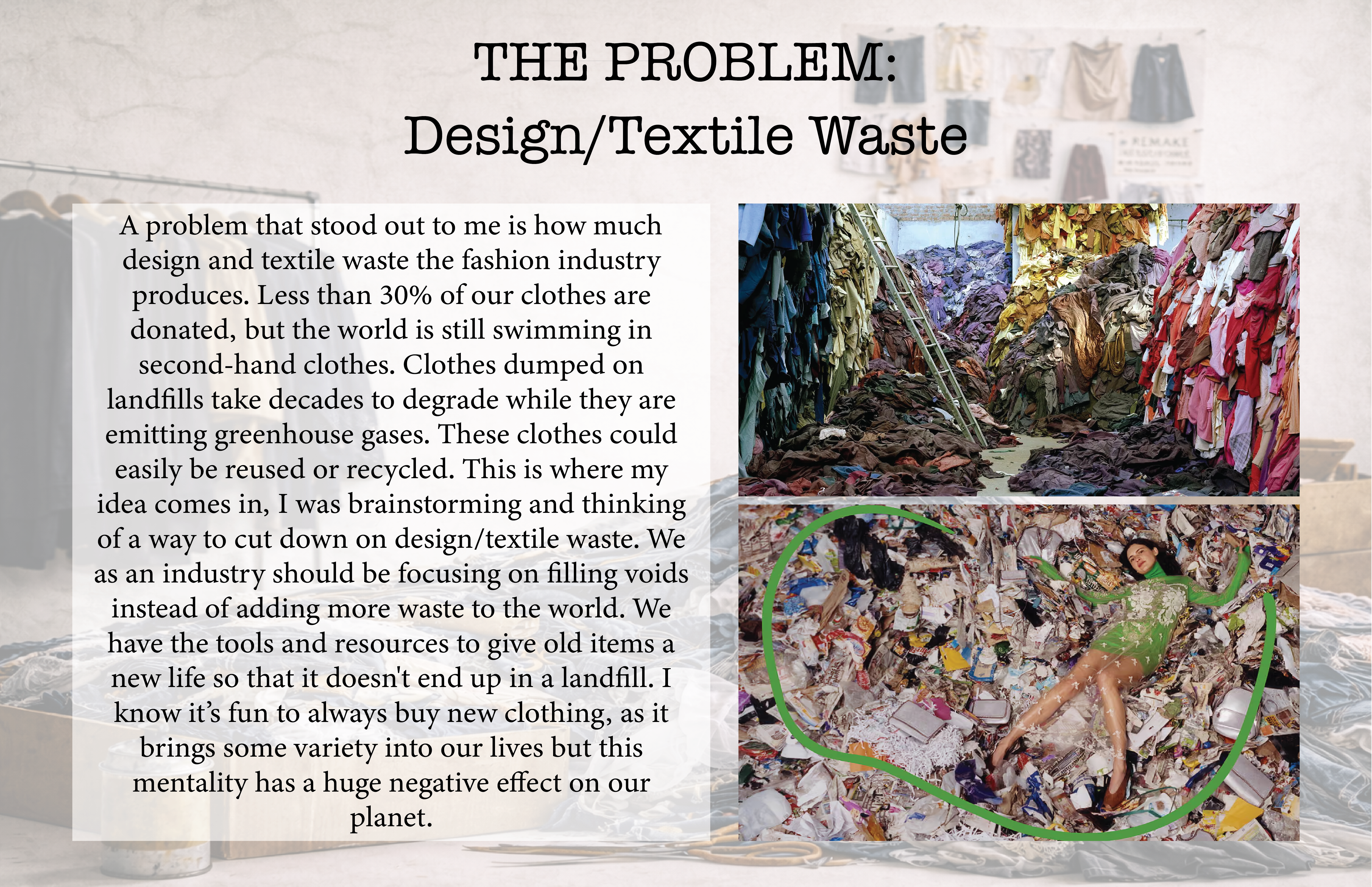 Stitched Up — The Problem